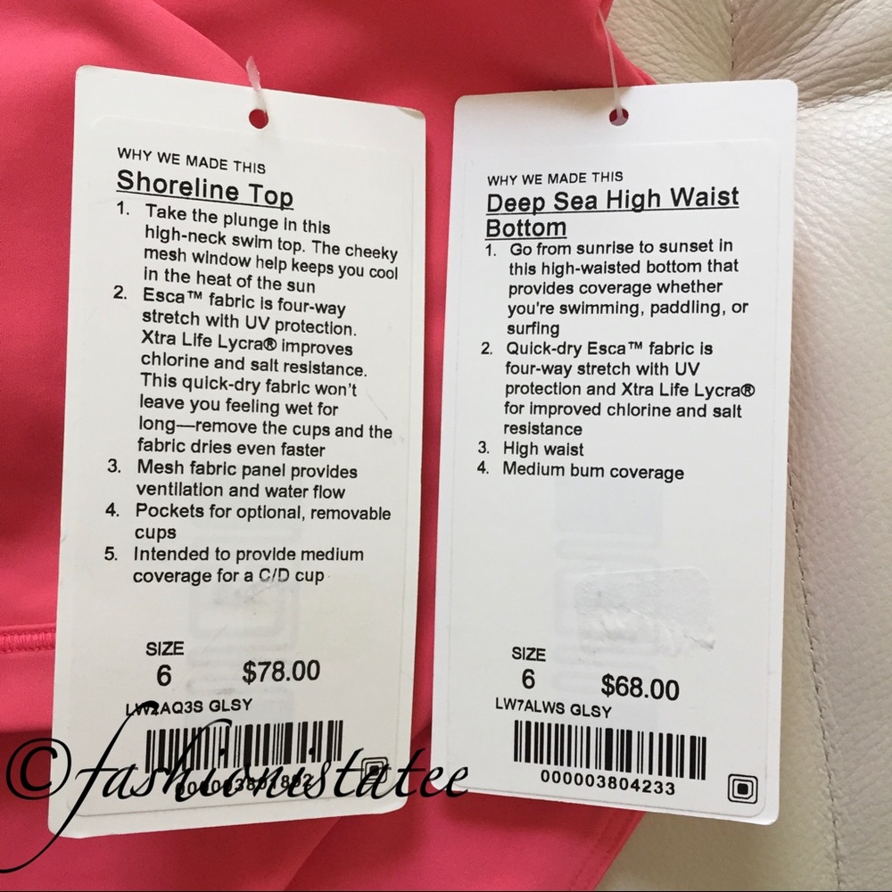NWT LULULEMON SHORELINE TOP SEA BOTTOM SET BIKINI - Picture 5 of 6